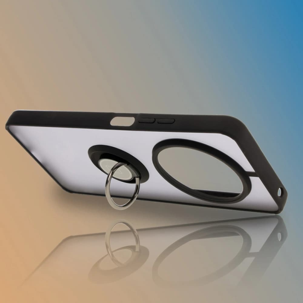 Bizon Case Hybrid Ring Xiaomi Redmi 14C 4G / POCO C75 smoky with a black frame - 6