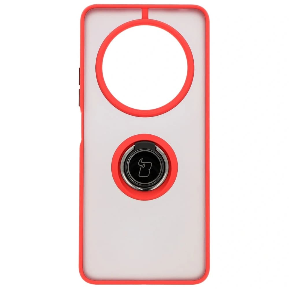 Bizon Case Hybrid Ring Xiaomi Redmi 14C 4G / POCO C75 smoky with a red frame - 2