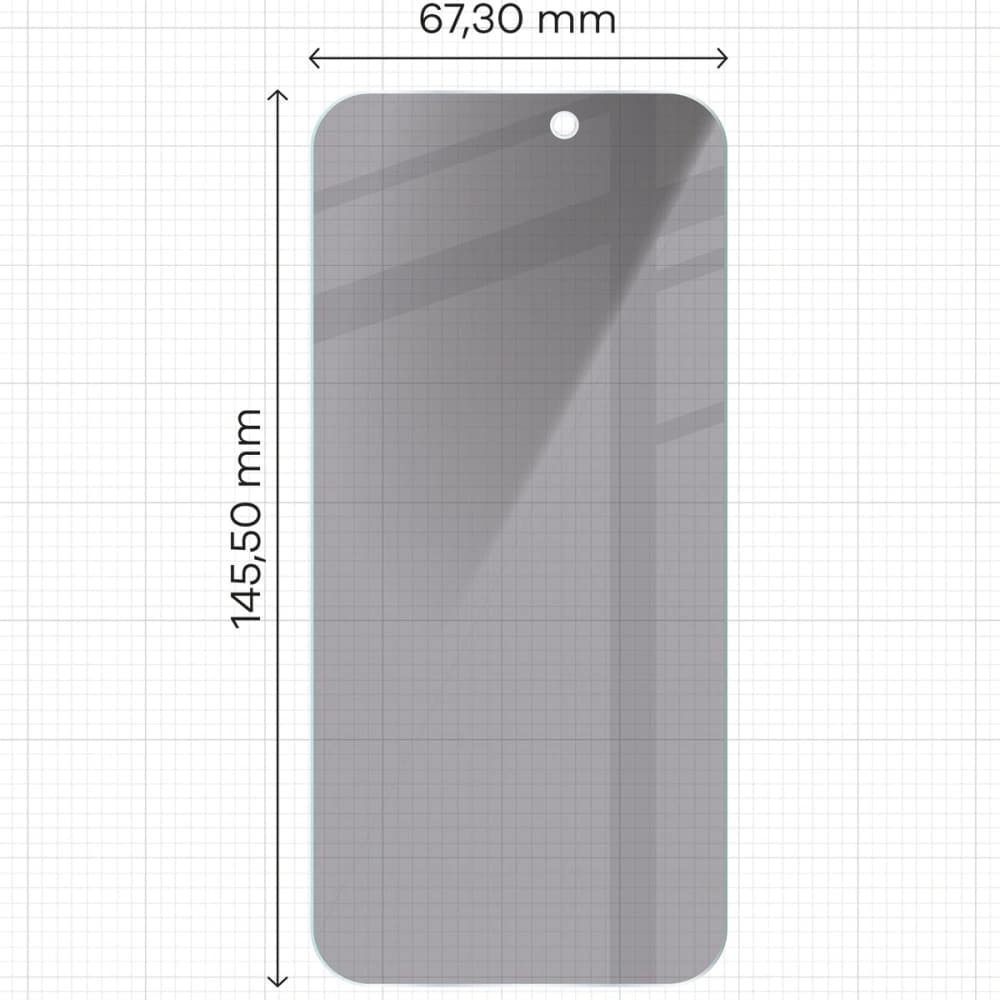 Bizon Glas Klarer Schatten Apple iPhone 16 Pro getönt - 2
