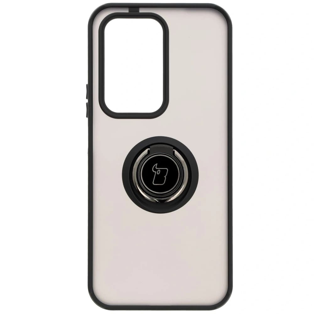 Bizon Case Hybrid Ring Honor 200 Lite rauchig mit einem schwarzen Rahmen - 2