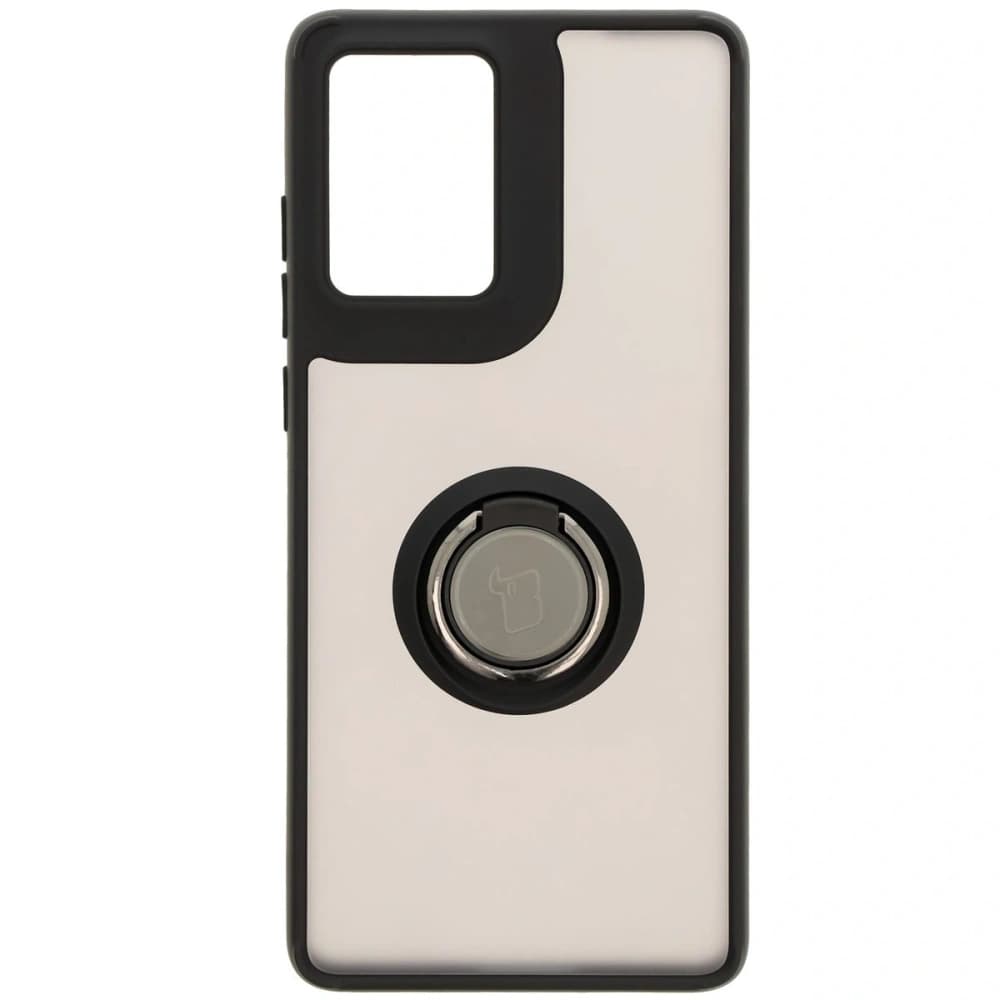 Bizon Case Hybrid Ring Motorola Moto G85 5G smoky with a black frame - 2