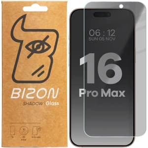 Bizon Glas Klarer Schatten Apple iPhone 16 Pro Max getönt