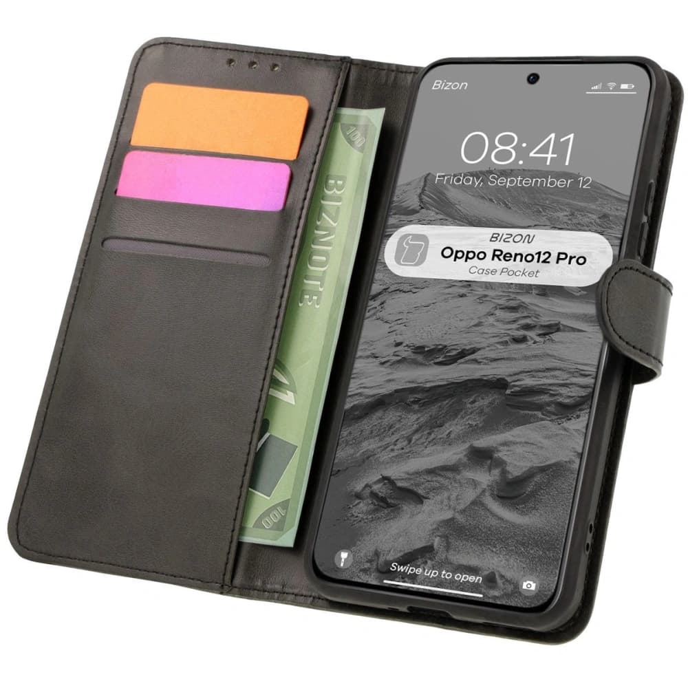 Bizon Case Pocket Oppo Reno 12 Pro schwarz - 1