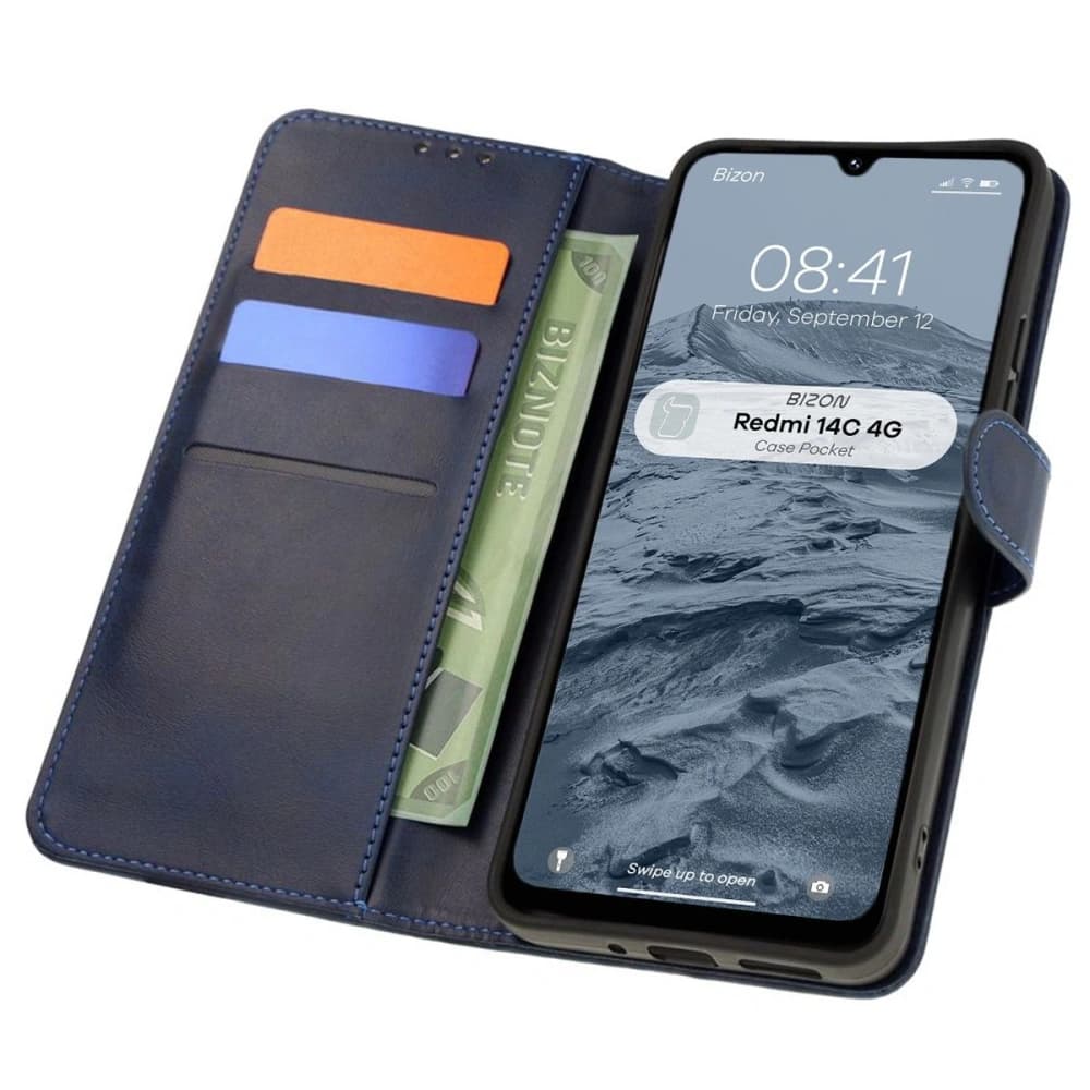 Bizon Case Pocket Xiaomi Redmi 14C 4G marineblau - 1