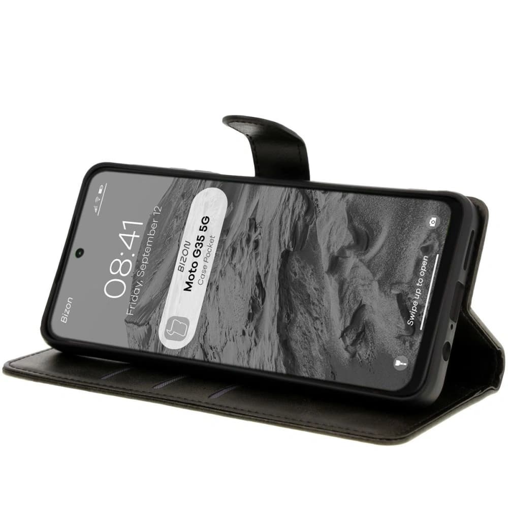 Bizon Case Tasche Motorola Moto G35 5G schwarz - 5