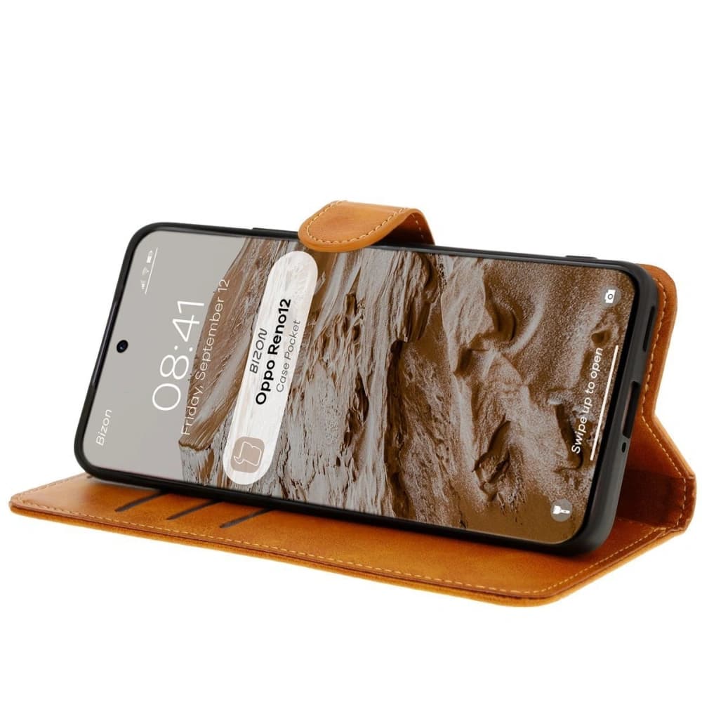 Bizon Case Pocket Oppo Reno 12 brown - 5