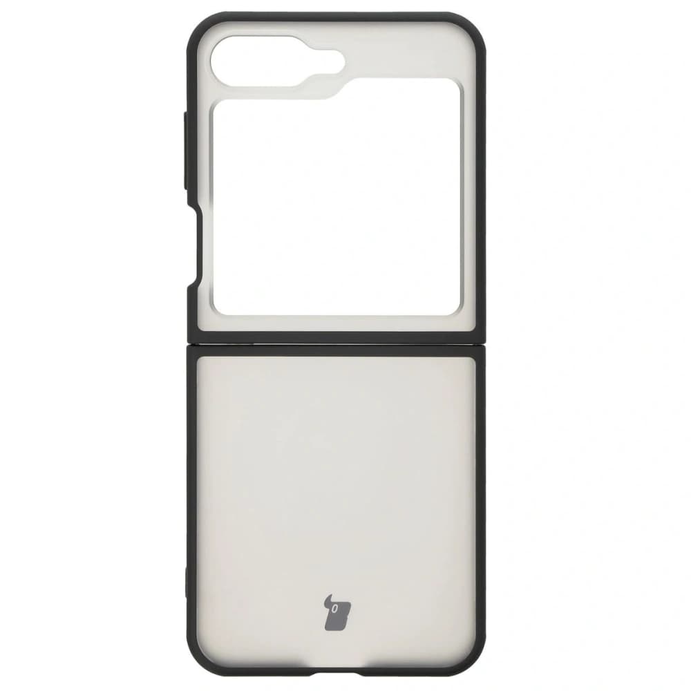 Bizon Case Angelo Samsung Galaxy Z Flip 6 / 7 FE rauchig mit einem schwarzen Rahmen - 2