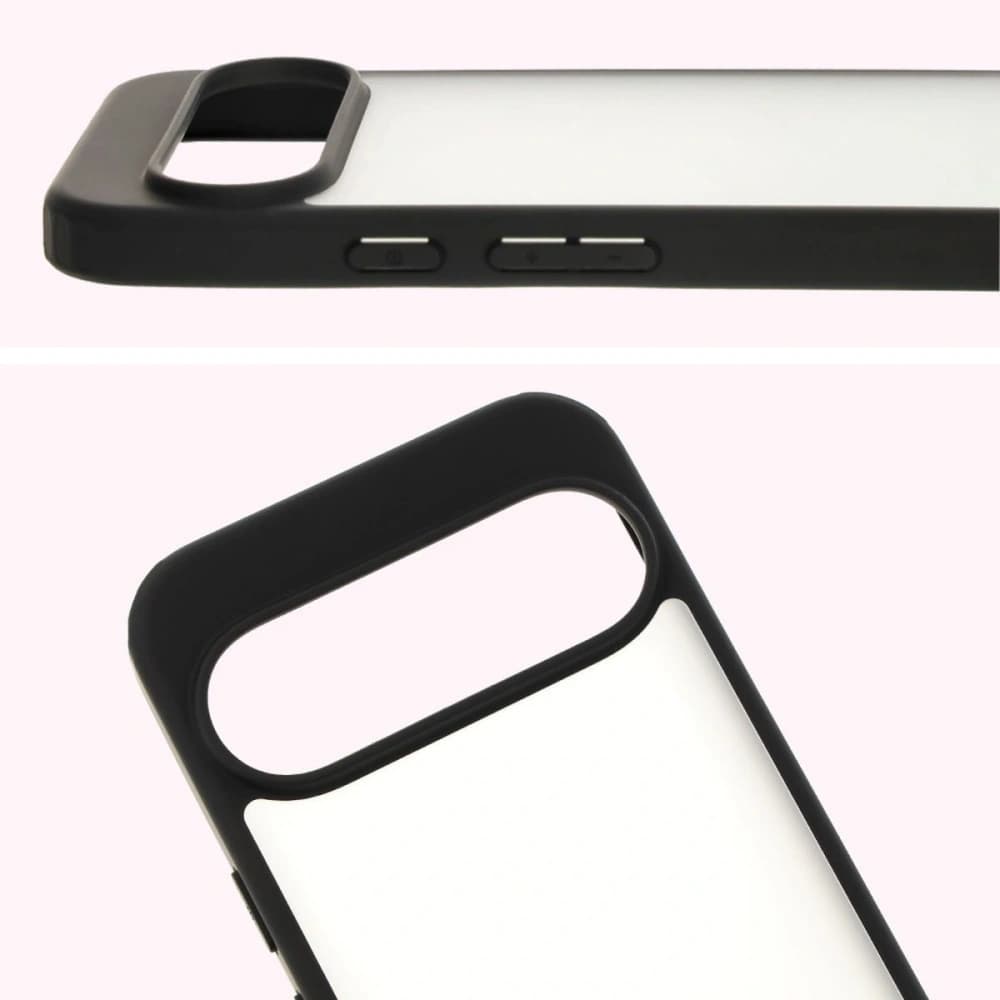 Bizon Case Angelo Google Pixel 9 / 9 Pro rauchig mit einem schwarzen Rahmen - 3