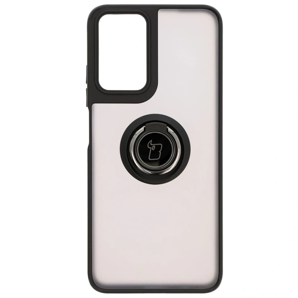 Bizon Case Hybrid Ring Motorola Moto G35 5G rauchig mit einem schwarzen Rahmen - 2