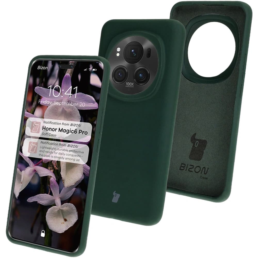 Bizon Soft Case Honor Magic6 Pro dark green - 1