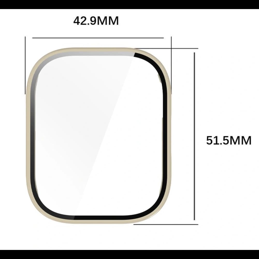 Bizon Case+Glass Uhr Xiaomi Redmi Watch 5 Active beige - 2