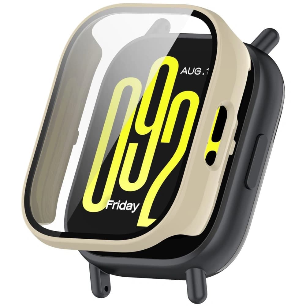 Bizon Case+Glass Uhr Xiaomi Redmi Watch 5 Active beige - 4