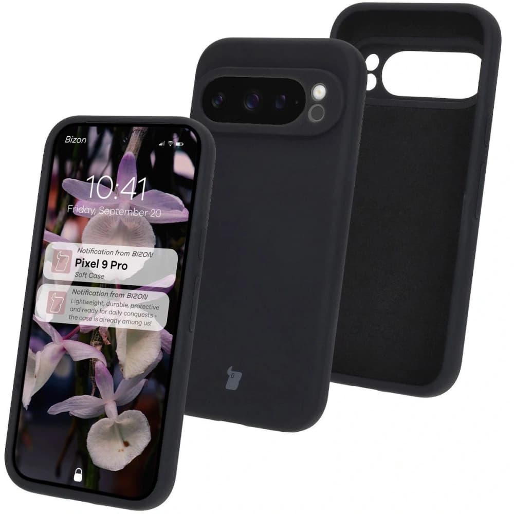 Bizon Soft Case Google Pixel 9 Pro schwarz - 1