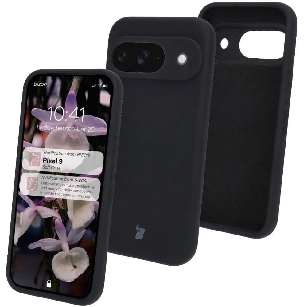 Bizon Soft Case Google Pixel 9 schwarz - 1