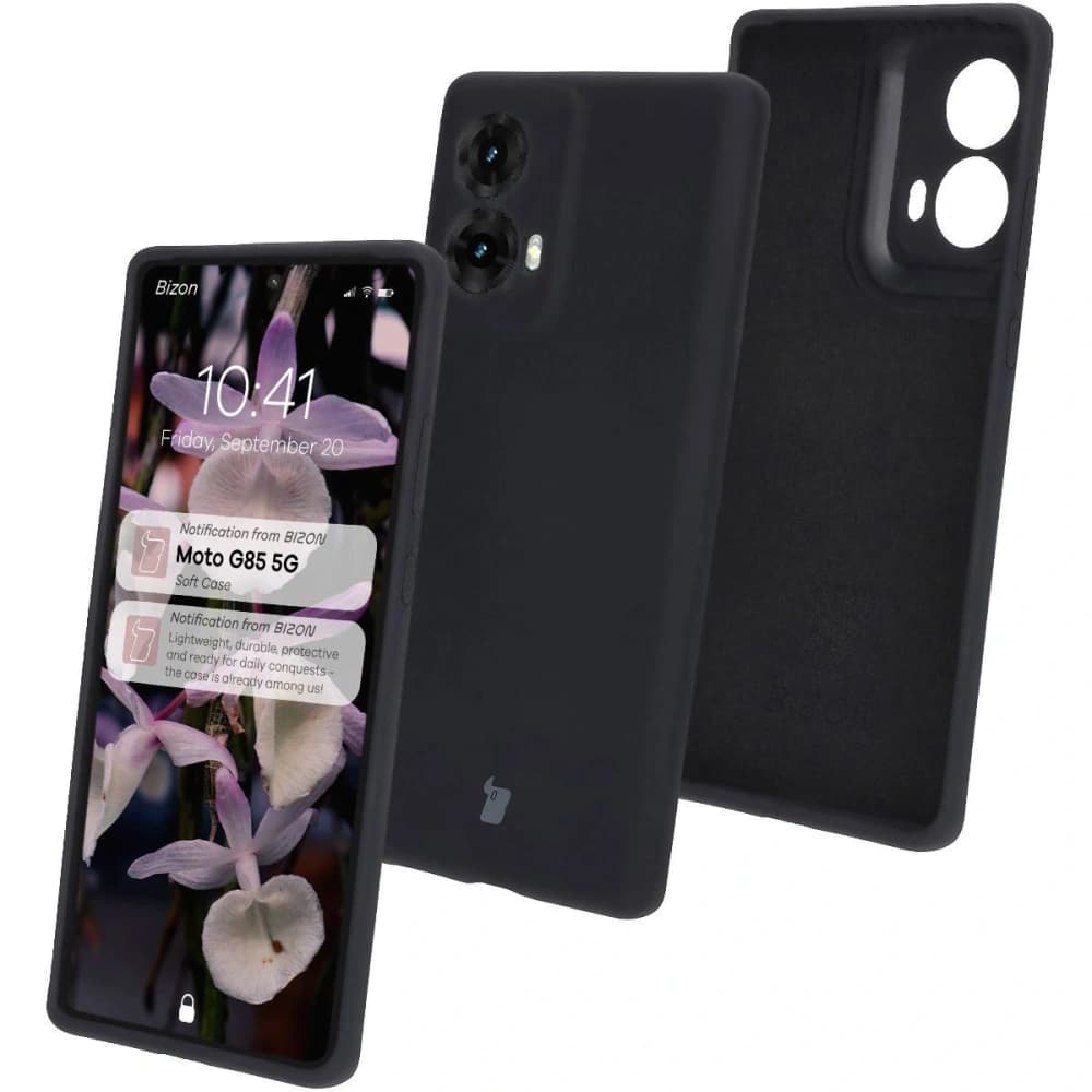 Bizon Soft Case Motorola Moto G85 5G schwarz - 1