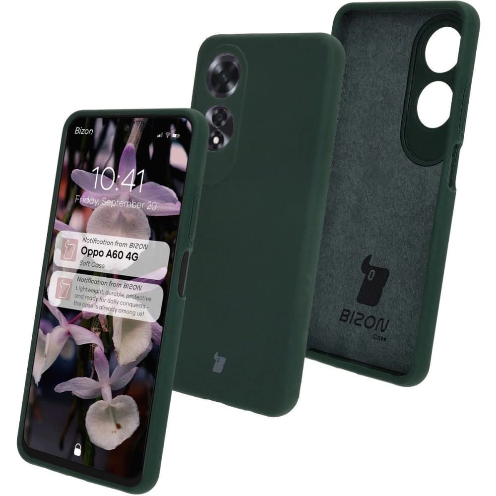 Bizon Soft Case Oppo A60 4G dunkelgrün - 1