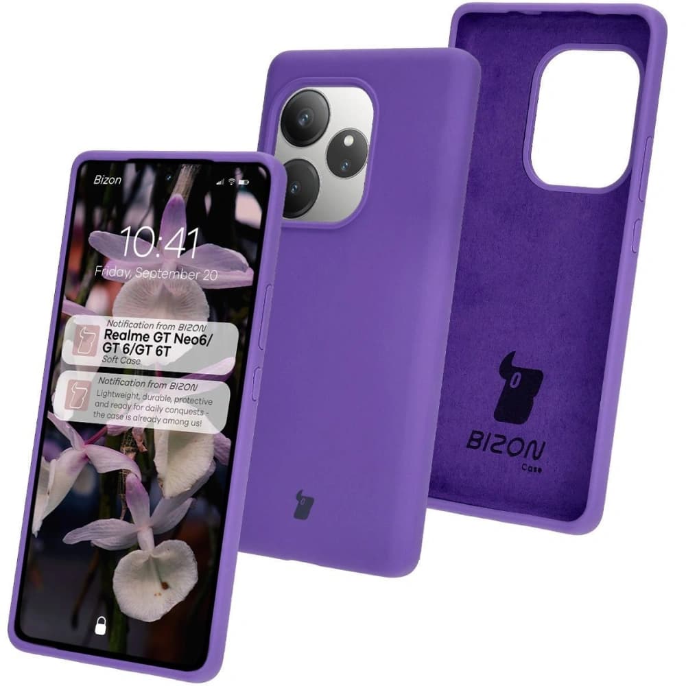 Bizon Soft Case Realme GT 6 / 6T / Neo 6 / Neo 6 SE purple - 1