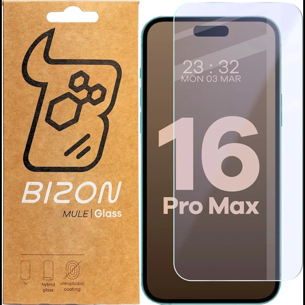 Bizon Glass Mule Flexible hybrid glass Apple iPhone 16 Pro Max - 1