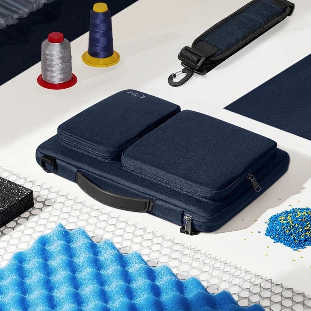 Tech-Protect Defender Bag Laptop 13-14 Navy Blue - 9