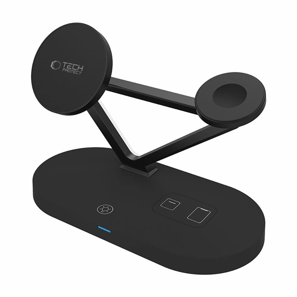 Tech-Protect QI15W-A41 3in1 Magnetic MagSafe Wireless Charger Black - 3
