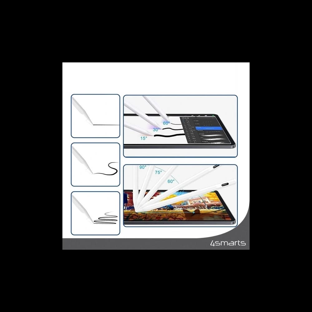 4smarts Aktiver Stylus Stift Bleistift Pro 3 weiß - 6