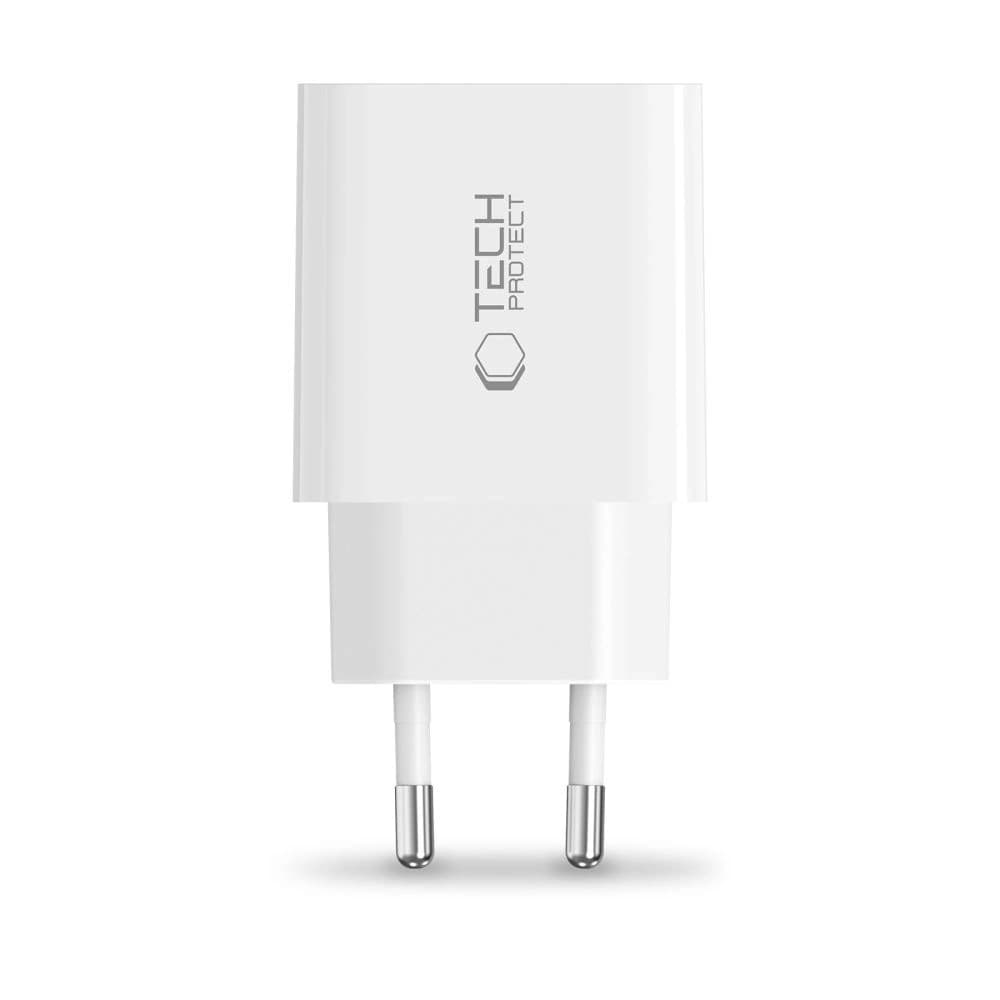 Tech-Protect NC20W 1-Port USB-C Netzwerk-Ladegerät PD20W Weiß - 4