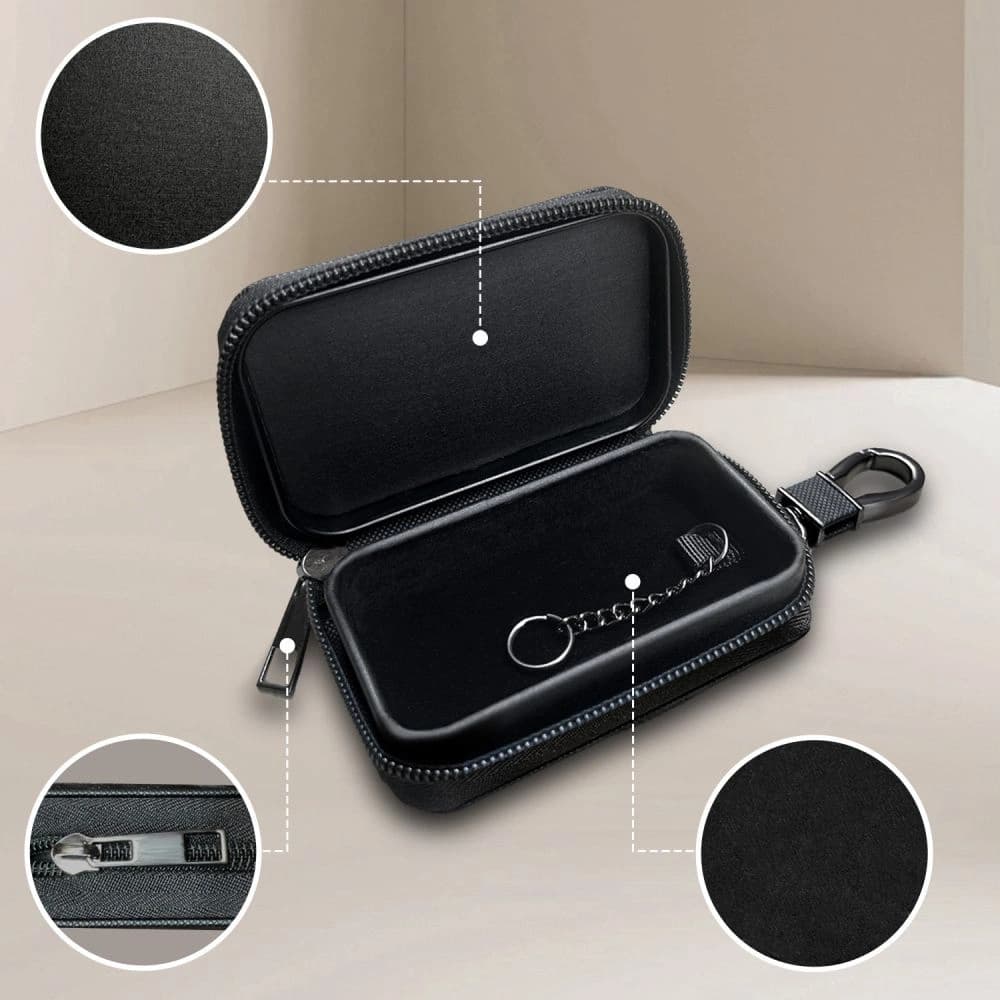 Tech-Protect KLR300 Faraday-Tasche Schlüsselloses RFID-Signalblocker-Hülle Schwarz - 3