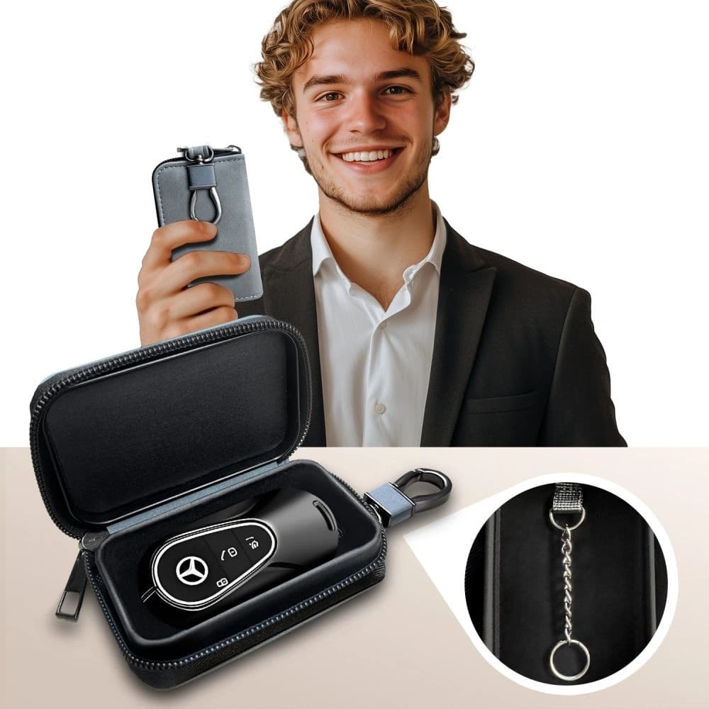 Tech-Protect KLR300 faraday cage Pouch Keyless RFID Signal Blocker Case Crayon Grey - 4