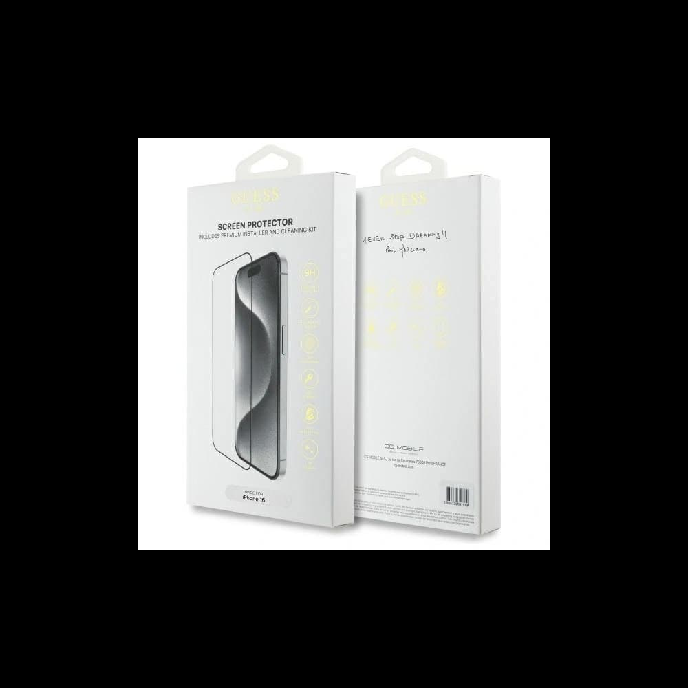 Guess GUTGP16SBOKGCIT Apple iPhone 16 Displayschutz 2.5D Umriss - 2