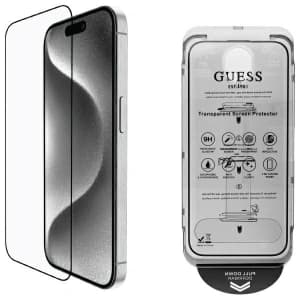 Guess GUTGP16XBOKGCIT Apple iPhone 16 Pro Max Bildschirmschutz 2.5D Umriss