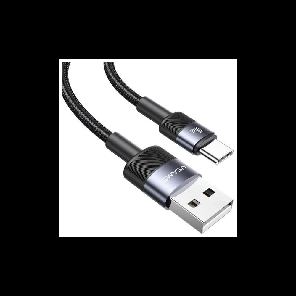 USAMS US-SJ718 Kabel USB-A / USB-C 3A 1.2m Aluminiumlegierung Datenkabel SY-Serie - 2
