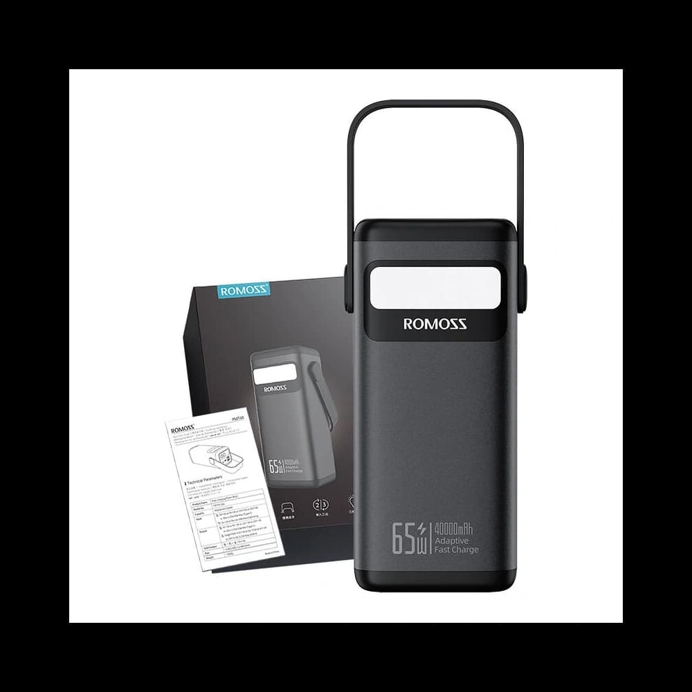 Romoss PMT40 Powerbank 40000mAh 65W (schwarz) - 4