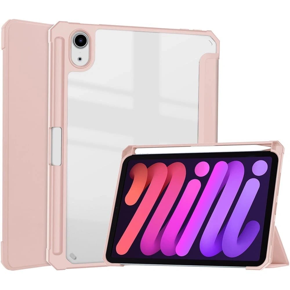 Bizon Case Tab Clear Matt Apple iPad mini 2021 6 gen / iPad mini 8.3" 2024 7 gen rose gold - 1