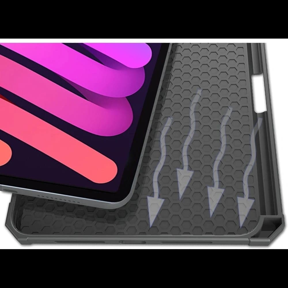 Bizon Case Tab Lizard Apple iPad mini 2021 6 gen / iPad mini 8.3" 2024 7 gen black - 7