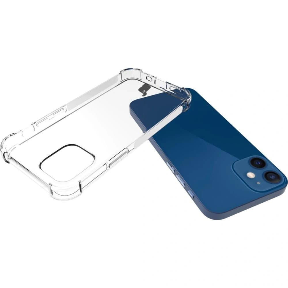 Bizon Case Clear Pack Hülle + 2x Displayschutzglas + Linsenschutzglas Apple iPhone 12 Mini klar - 5