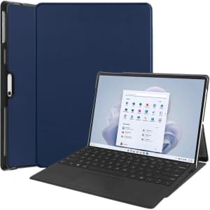 Bizon Case Tab Croc Microsoft Surface Pro 11 / 10 / 9 navy blau