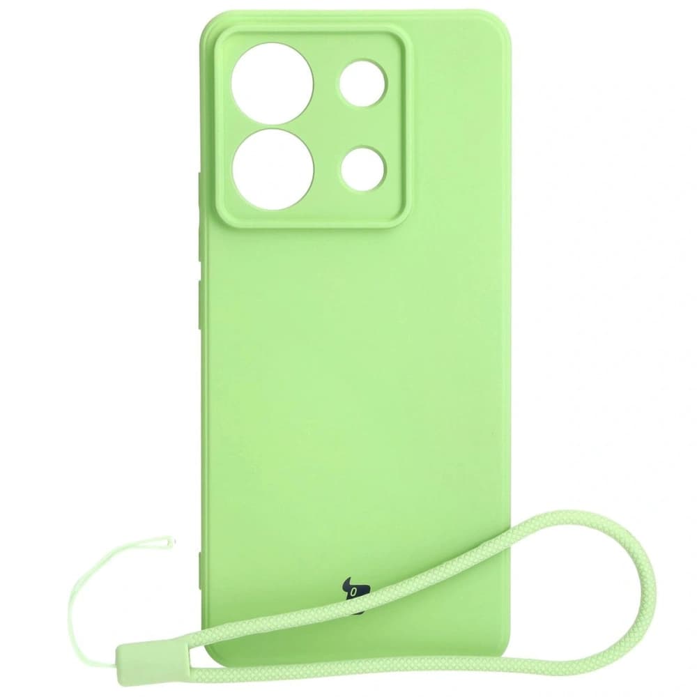 Bizon Case Silicone Sq Xiaomi Poco X6 / Xiaomi Redmi Note 13 Pro 5G hellgrün - 1