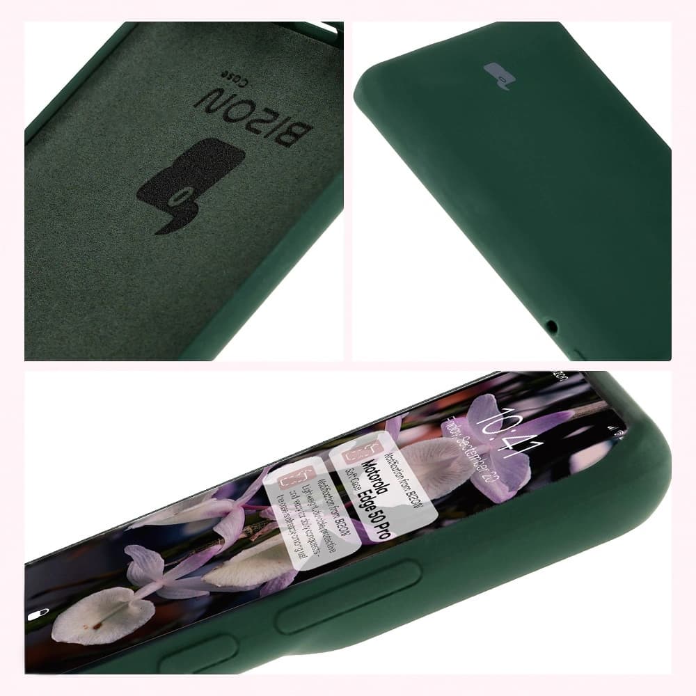 Bizon Soft Case Motorola Edge 50 Pro dark green - 11