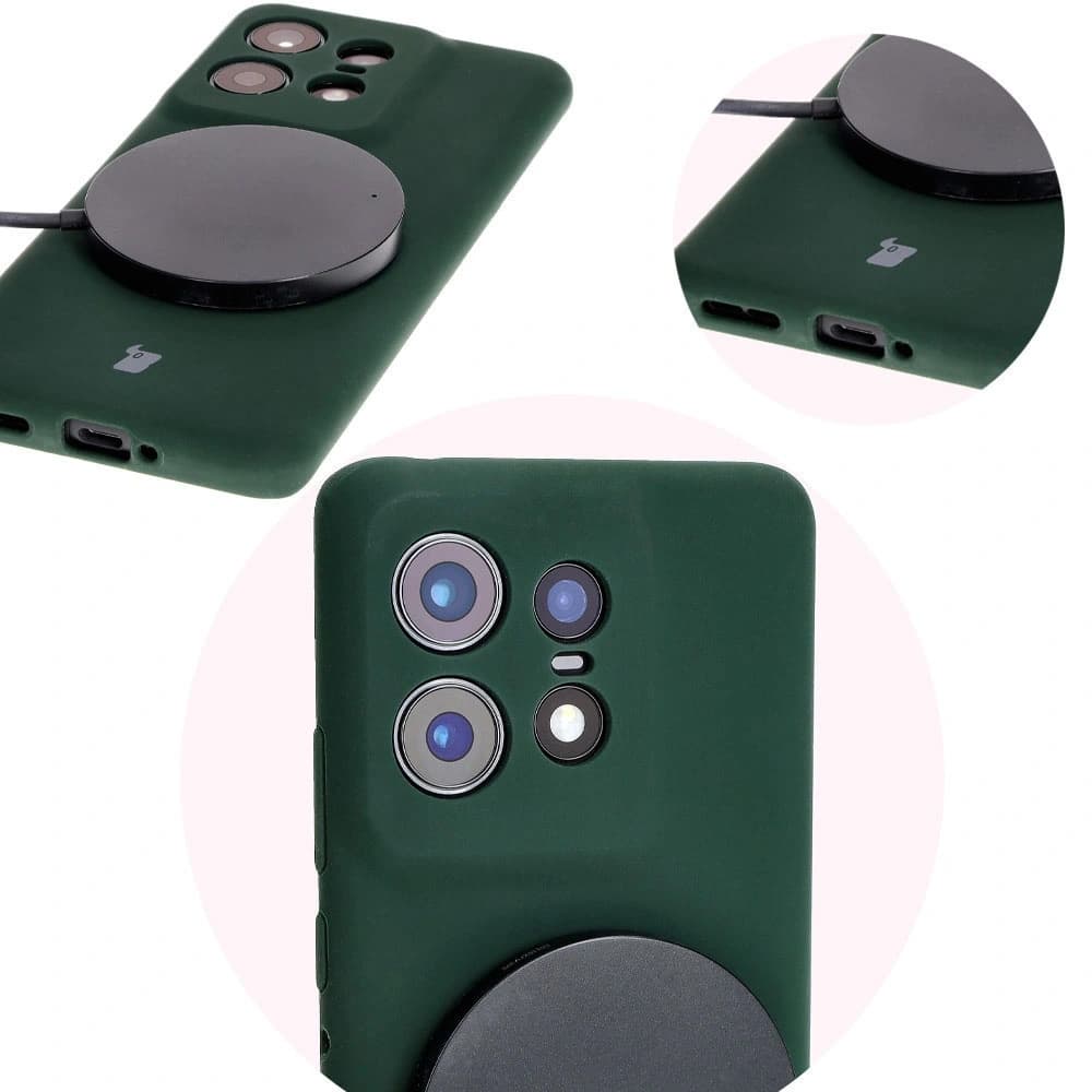 Bizon Soft Case Motorola Edge 50 Pro dark green - 12