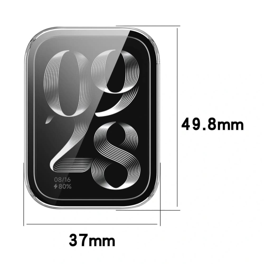 Bizon Case+Glass Watch Xiaomi Mi Smart Band 9 Pro clear - 1