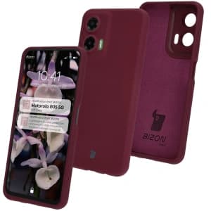 Bizon Soft Case Motorola Moto G35 5G dunkel lila
