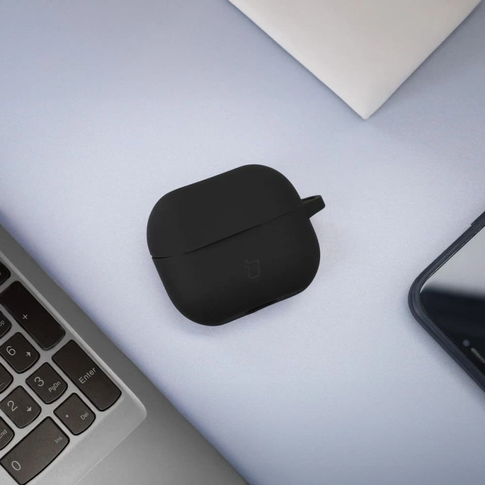 Bizon Case Kopfhörer Silikon Samsung Galaxy Buds 3 / 3 Pro schwarz - 3