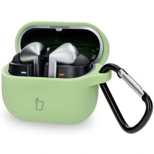 Bizon Case Kopfhörer Silikon Samsung Galaxy Buds 3 / 3 Pro hellgrün