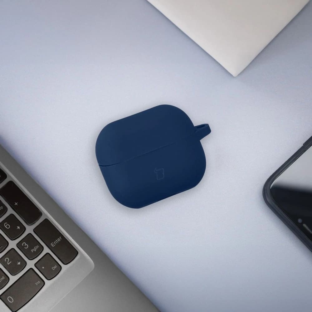 Bizon Case Kopfhörer Silikon Samsung Galaxy Buds 3 / 3 Pro marineblau - 3