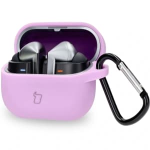 Bizon Case Kopfhörer Silikon Samsung Galaxy Buds 3 / 3 Pro helllila