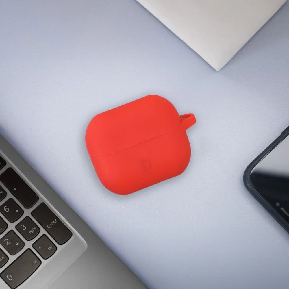 Bizon Case Kopfhörer Silikon Samsung Galaxy Buds 3 / 3 Pro rot - 3