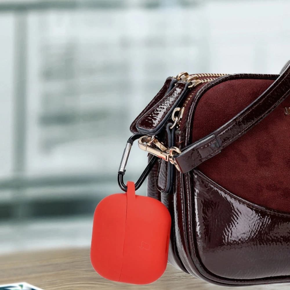 Bizon Case Kopfhörer Silikon Samsung Galaxy Buds 3 / 3 Pro rot - 4