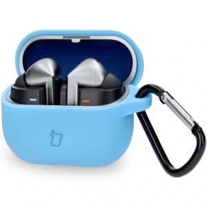 Bizon Case Kopfhörer Silikon Samsung Galaxy Buds 3 / 3 Pro blau