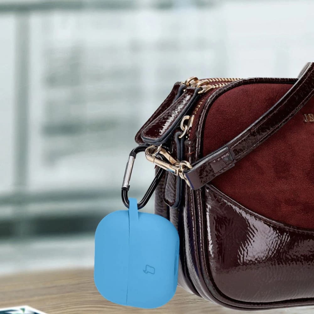 Bizon Case Kopfhörer Silikon Samsung Galaxy Buds 3 / 3 Pro blau - 4