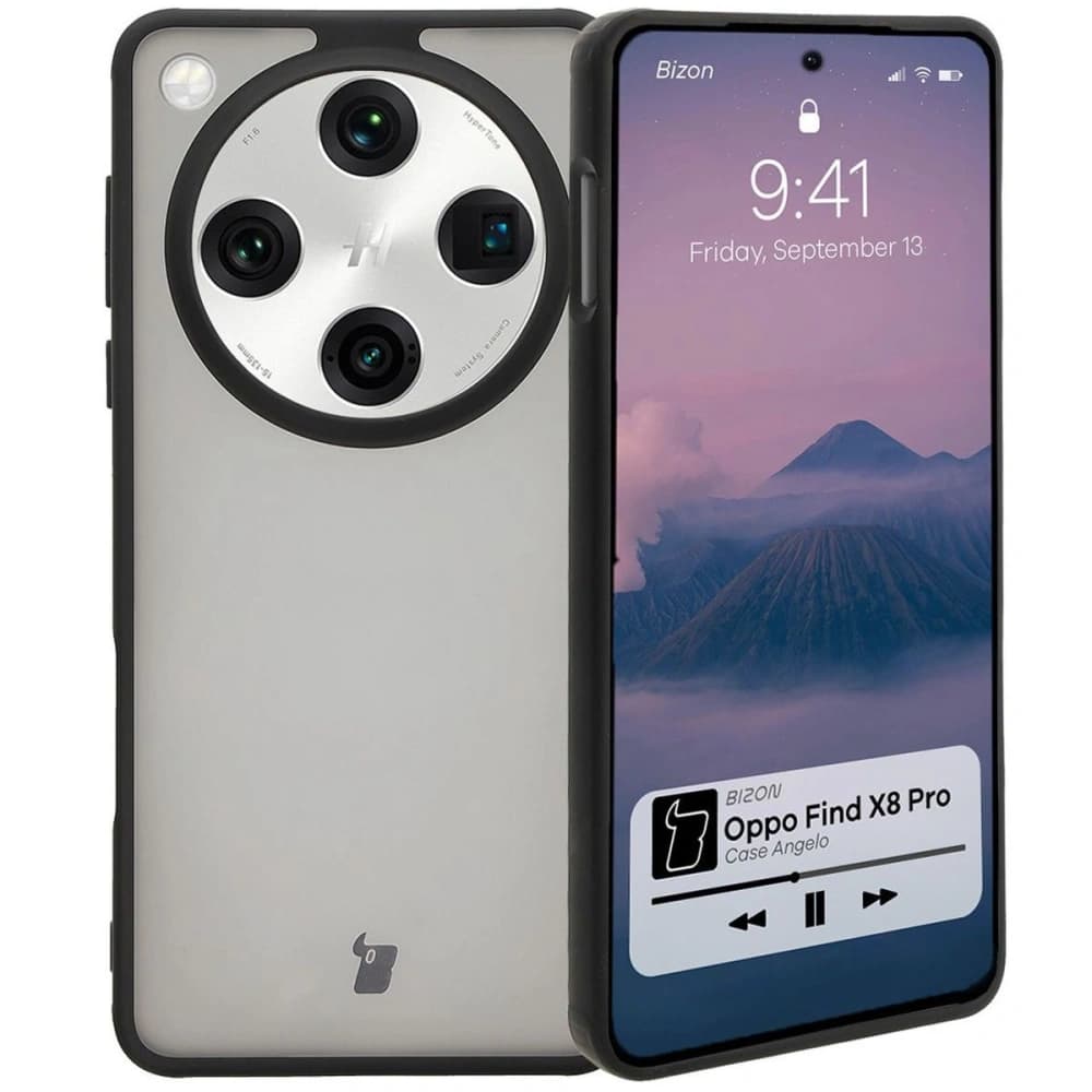 Bizon Case Angelo Oppo Find X8 Pro smoky with a black frame - 1